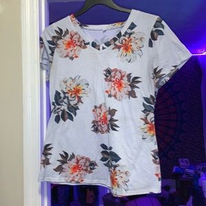 floral printed shoes